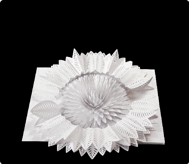 3D纸雕纸品激光镂空机线条细腻,个性化强